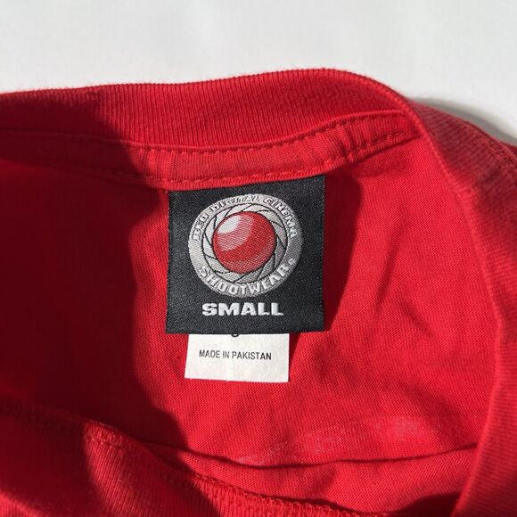 Vintage Red Digital Cinema Dragon Shootwear Camera Shirt Small - Picture 5 of 9